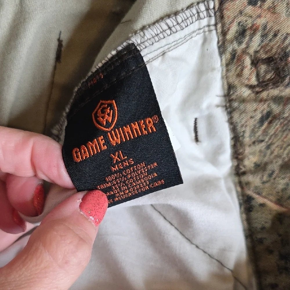 Game Winner Mossy Oak Brush Men's Camouflage Cargo Pants XL